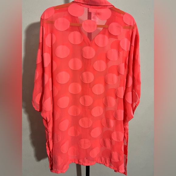 ❗️SOLD❗️La Blanca Women's Camp Shirt Swimsuit Cover Up, - Picture 7 of 10